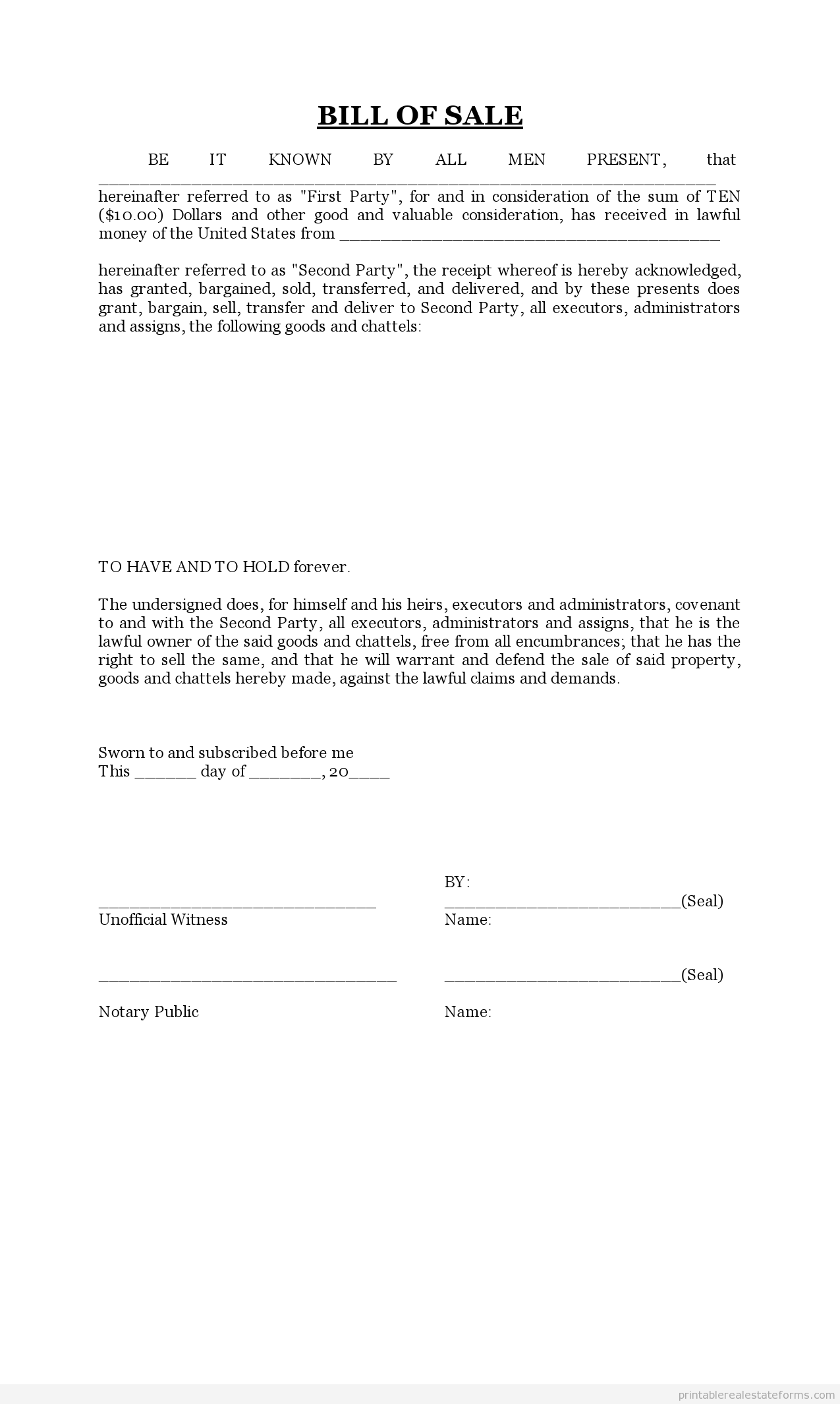 free-printable-bill-of-sale-form-word-template