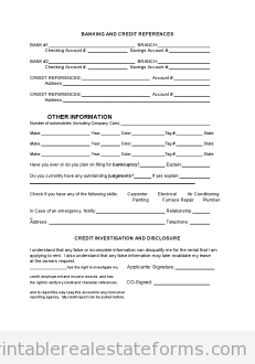 Free Real Estate Forms on Tenant Rental Application   Printable Real Estate Forms