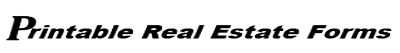Printable Real Estate Forms Printable Real Estate Forms