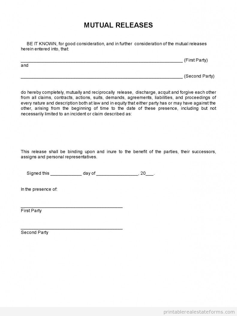 Sample TERMINATION OF SALE - MUTUAL RELEASES-ShortSale Forms TERMINATION OF SALE -- MUTUAL RELEASES