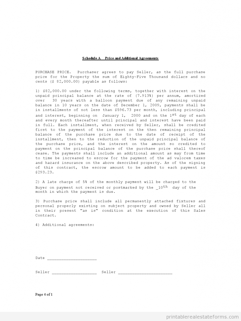Free Printable Contract For Deed Form (BASIC TEMPLATES)