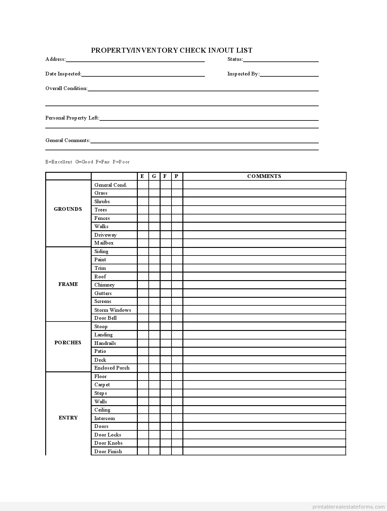 Printable Check In Check Out Sheet Template Printable Templates