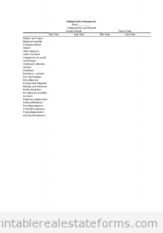 Administrative and General Administrative and General