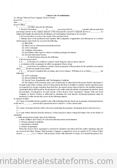 Contract Sale of Condominium Contract Sale of Condominium