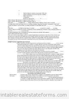Escrow Trust Instructions (Sale) Escrow Trust Instructions (Sale)
