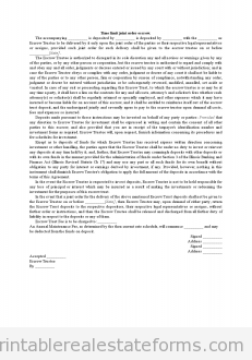 Time Limit Joint Order Escrow Time Limit Joint Order Escrow