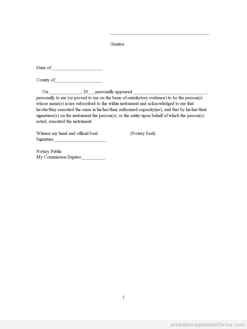Warranty Deed To Trustee Wholesaling (Printable Forms)