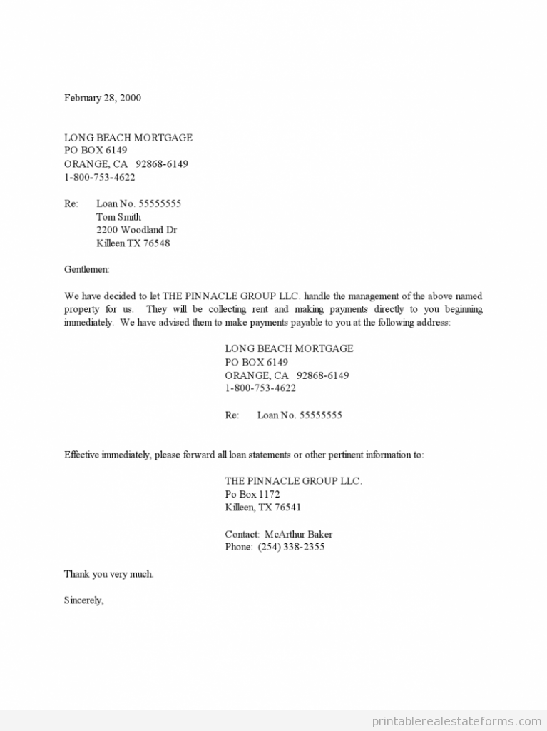 Sample Acquisition management letter Forms Acquisition management letter