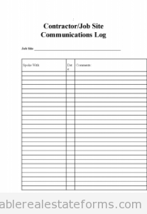 Contractor,Job Comm Log