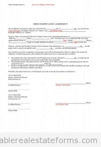 Deed Modification Agreement Deed Modification Agreement