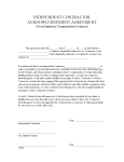 Indep Contractor Acknowledgement Agreement