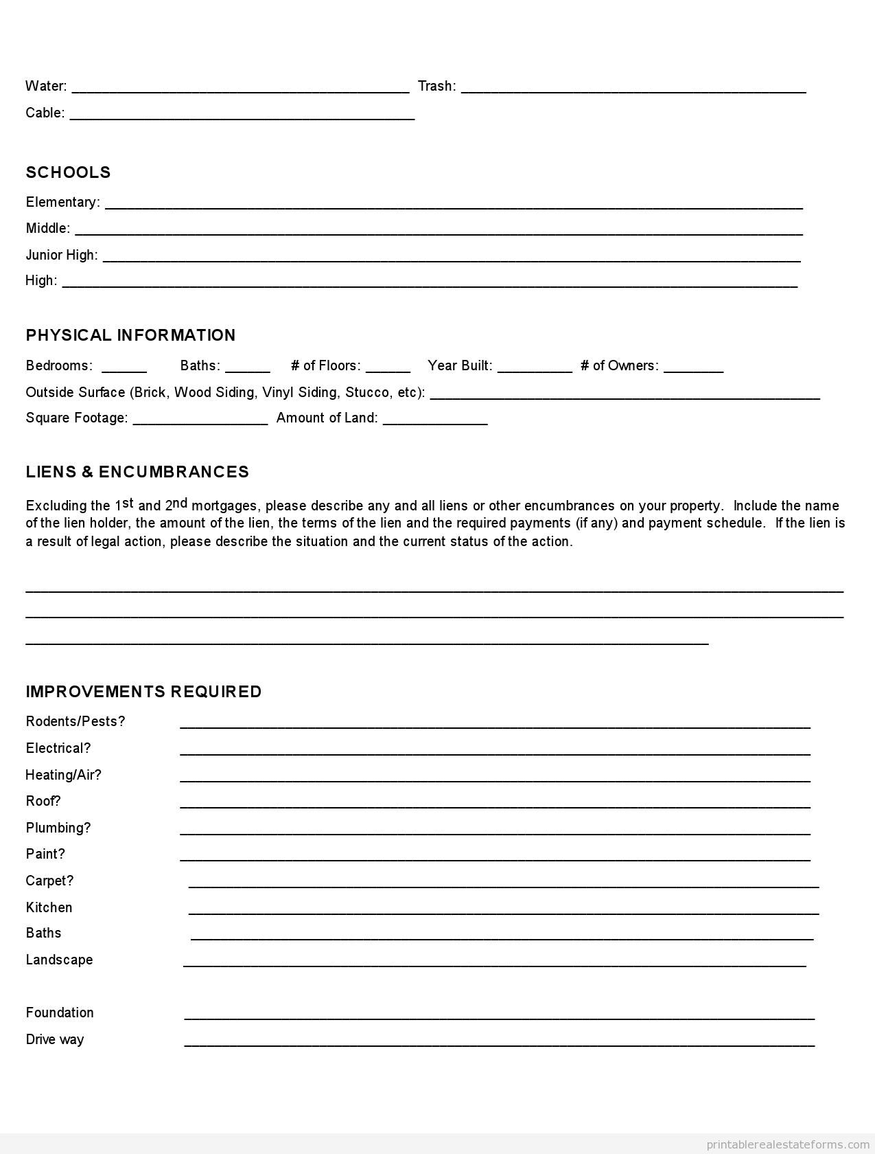 Free Real Estate Property Fact Sheet Template EXAMPLE 